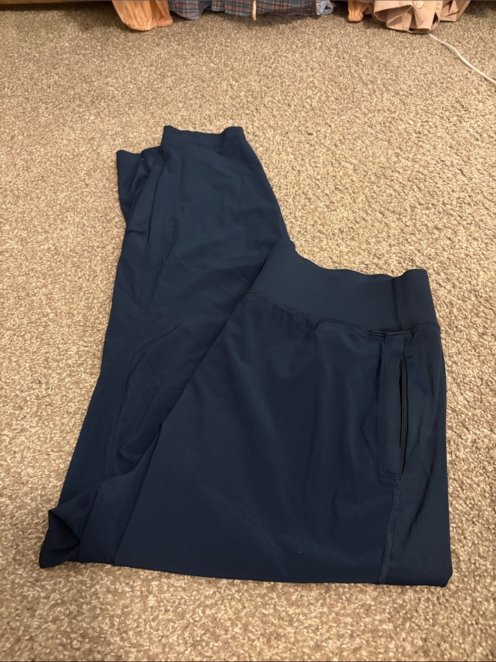 Athleta Navy Slim Track Joggers